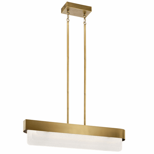Kichler Serene LED Linear Chandelier - Brass - 44160NBRLED