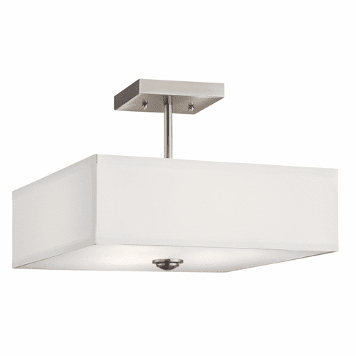 Kichler Shailene 14" 3-LT Semi Flush - Brushed Nickel - 43691NI