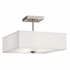 Kichler Shailene 14" 3-LT Semi Flush - Brushed Nickel - 43691NI