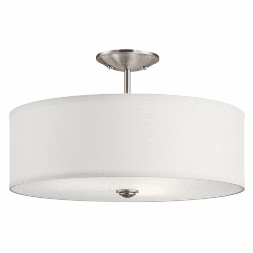 Kichler Shailene 18" 3-LT Semi Flush - Brushed Nickel - 43692NI