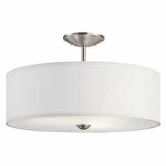 Kichler Shailene 18" 3-LT Semi Flush - Brushed Nickel - 43692NI