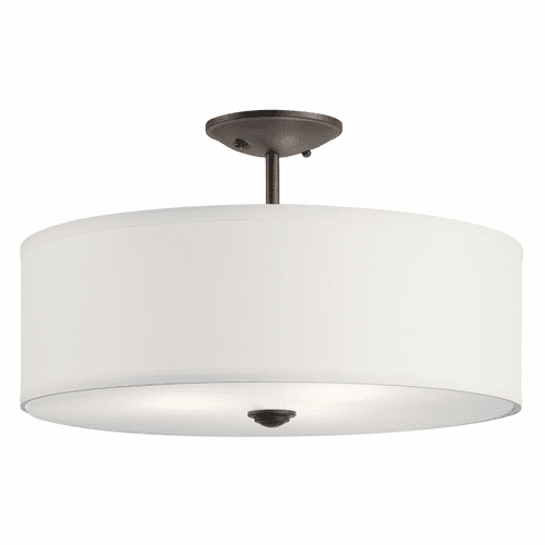 Kichler Shailene 18" 3-LT Semi Flush Olde Bronze - 43692OZ