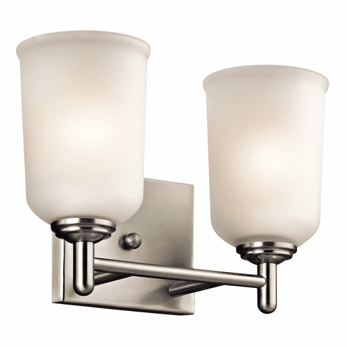 Kichler Shailene 2-LT Vanity Light - Brushed Nickel - 45573NI