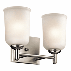 Kichler Shailene 2-LT Vanity Light - Brushed Nickel - 45573NI