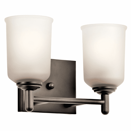 Kichler Shailene 2-LT Vanity Light - Olde Bronze - 45573OZ