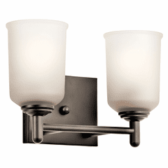 Kichler Shailene 2-LT Vanity Light - Olde Bronze - 45573OZ