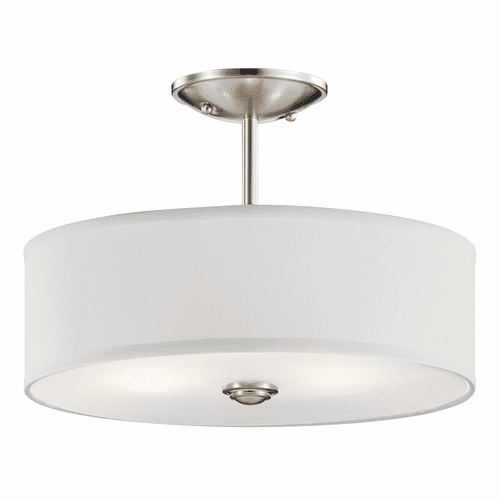 Kichler Shailene 3-LT Convertible Pendant - Brushed Nickel - 43675NI