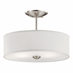 Kichler Shailene 3-LT Convertible Pendant - Brushed Nickel - 43675NI