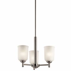 Kichler Shailene 3-LT Mini Chandelier - Brushed Nickel - 43670NI