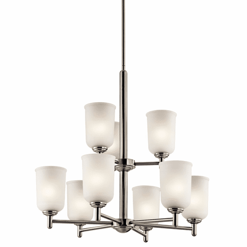 Kichler Shailene 9-LT Chandelier - Brushed Nickel - 43672NI