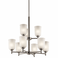 Kichler Shailene 9-LT Chandelier - Brushed Nickel - 43672NI