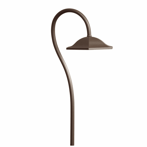 Kichler Shepherd's Crook 3000K LED Path Light - Bronze - 15807AZT30R