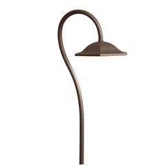 Kichler Shepherd's Crook 3000K LED Path Light - Bronze - 15807AZT30R
