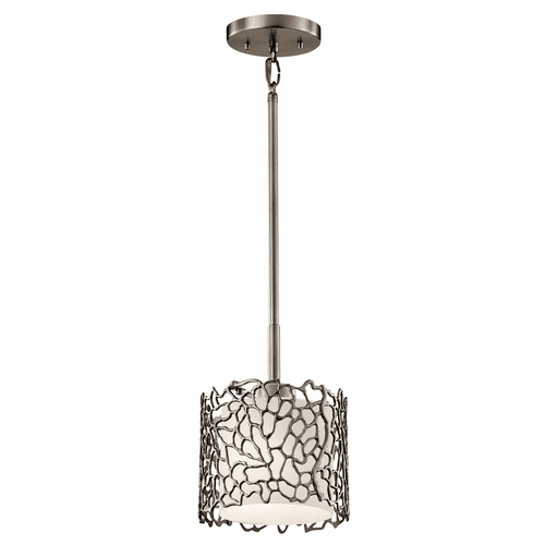 Kichler Silver Coral 1-LT Mini Pendant - - Classic Pewter - 43349CLP