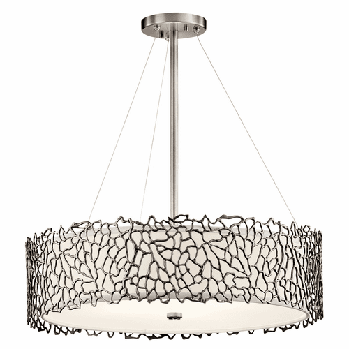 Kichler Silver Coral 4-LT Chandelier / Pendant Clasic Pewter - 43347CLP