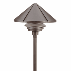 Kichler Six Groove Large One Tier 120V Path Light - Bronze - 15211AZT