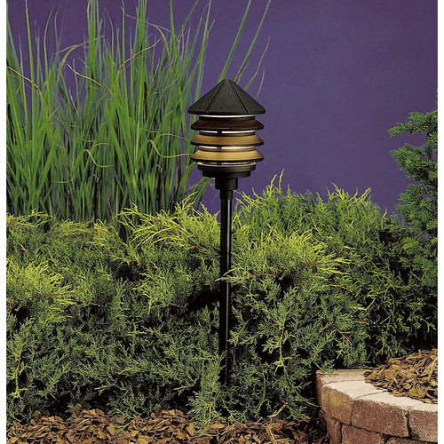 Kichler Six Groove Three Tier 120V - Black - 15205BKT