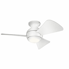 Kichler Sola LED 34" Ceiling Fan - Matte White - 330150MWH