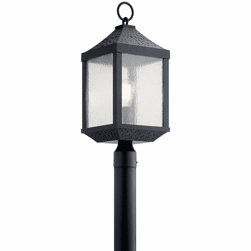Kichler Springfield 1-LT Post Light - Distressed Black - 49987DBK