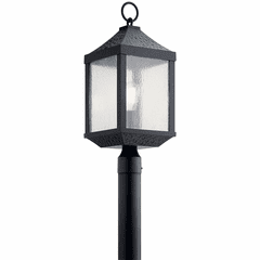 Kichler Springfield 1-LT Post Light - Distressed Black - 49987DBK