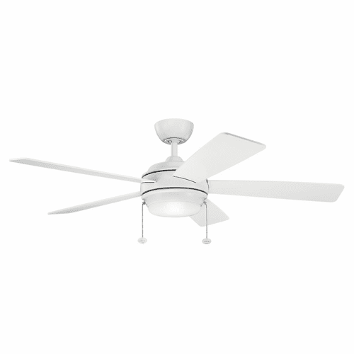 Kichler Starkk LED 52" Ceiling Fan - Matte White - 330174MWH
