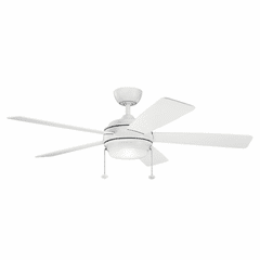 Kichler Starkk LED 52" Ceiling Fan - Matte White - 330174MWH Kichler Starkk LED 52" Ceiling Fan - Matte White - 330174MWH