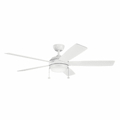 Kichler Starkk LED 60" Ceiling Fan - Matte White - 330180MWH