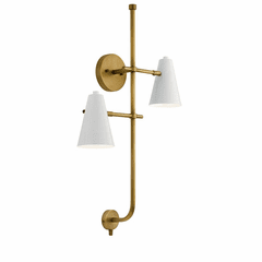Kichler Sylvia 2-LT Wall Sconce - White - 52174WH