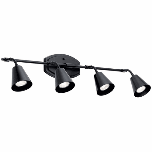 Kichler Sylvia 4-LT Rail Light - Black - 52129BK
