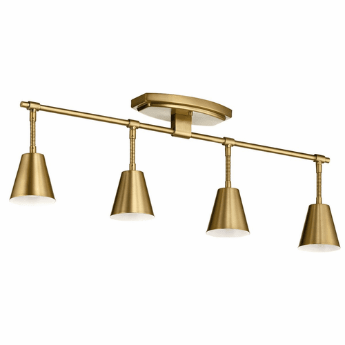 Kichler Sylvia 4-LT Rail Light - Brushed Natural Brass - 52129BNB