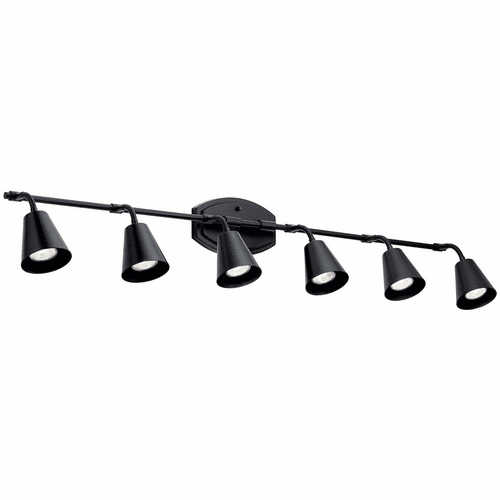 Kichler Sylvia 6-LT Rail Light - Black - 52130BK