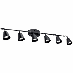 Kichler Sylvia 6-LT Rail Light - Black - 52130BK