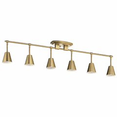 Kichler Sylvia 6-LT Rail Light - Brushed Natural Brass - 52130BNB