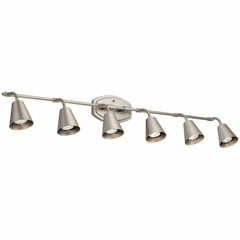 Kichler Sylvia 6-LT Rail Light - Satin Nickel - 52130SN