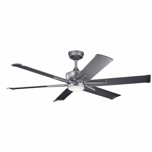 Kichler Szeplo Patio Szeplo II LED 60" Ceiling Fan - Weathered Steel - 300300WSP