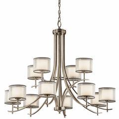 Kichler Tallie 12-LT Chandelier - Antique Pewter - 43151AP