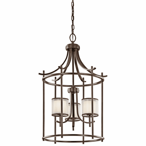 Kichler Tallie 20" 3-LT Foyer Pendant - Mission Bronze - 43139MIZ