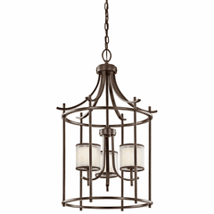 Kichler Tallie 20" 3-LT Foyer Pendant - Mission Bronze - 43139MIZ