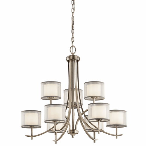 Kichler Tallie 9-LT Chandelier - Antique Pewter - 43150AP