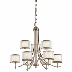 Kichler Tallie 9-LT Chandelier - Antique Pewter - 43150AP