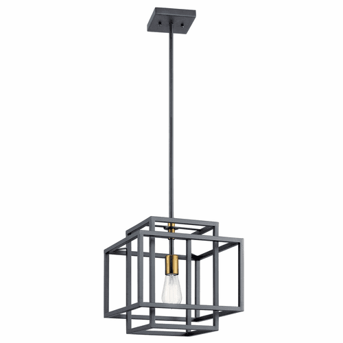 Kichler Taubert 1-LT Pendant - Black - 43982BK