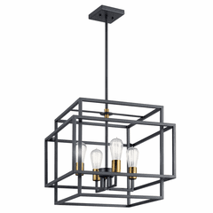 Kichler Taubert 4-LT Pendant - Black - 43984BK Kichler Taubert 4-LT Pendant - Black - 43984BK