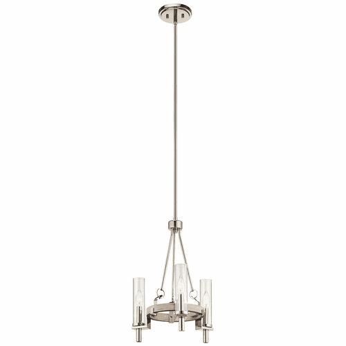 Kichler Telan 3-LT Chandelier - White Washed Wood - 44286WWW