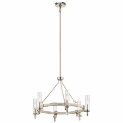 Kichler Telan 6-LT Chandelier - White Washed Wood - 44284WWW Kichler Telan 6-LT Chandelier - White Washed Wood - 44284WWW