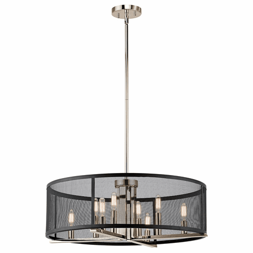 Kichler Titus 8-LT Chandelier - Polished Nickel - 43715PN