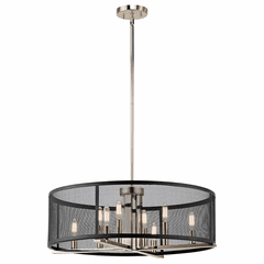 Kichler Titus 8-LT Chandelier - Polished Nickel - 43715PN