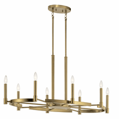 Kichler Tolani 8-LT Oval Chandelier - Brushed Natural Brass - 52429BNB Kichler Tolani 8-LT Oval Chandelier - Brushed Natural Brass - 52429BNB