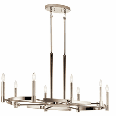 Kichler Tolani 8-LT Oval Chandelier - Polished Nickel - 52429PN Kichler Tolani 8-LT Oval Chandelier - Polished Nickel - 52429PN
