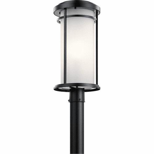 Kichler Toman 1-LT Outdoor Post Mount - Black - 49690BKL18