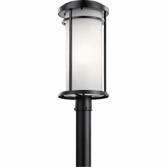 Kichler Toman 1-LT Outdoor Post Mount - Black - 49690BKL18
